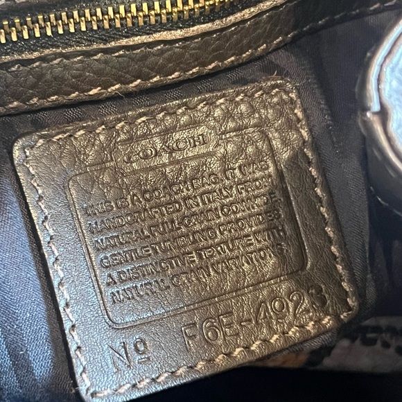 Coach Sonoma brown Pebbled Leather Shoulder Bag - Picture 8 of 8